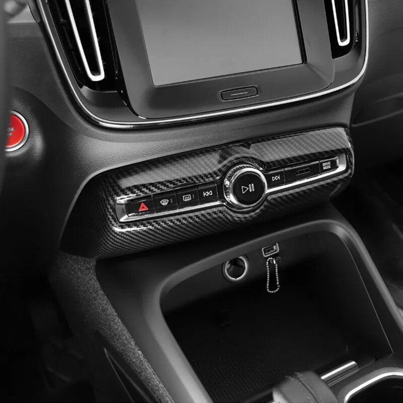 Passend für Volvo XC 60 Mittelkonsole Rahmen Blenden Carbon Abdeckung