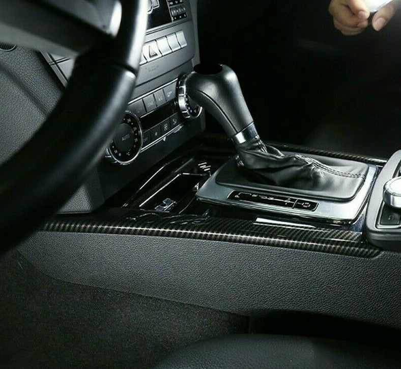 Passend für Mercedes Benz W204 Mittelkonsole Blende Carbon Rahmen Getriebe Cover