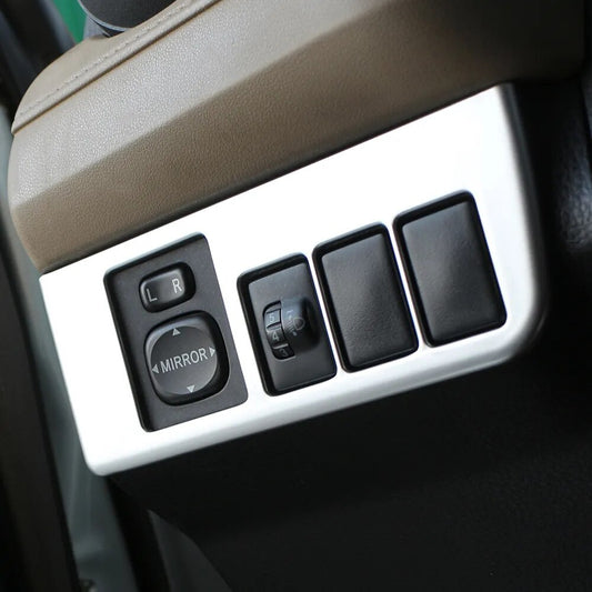 Passend für Toyota RAV4 2014-16 Lichtschalter Blende Zierblende Abdeckung Silber
