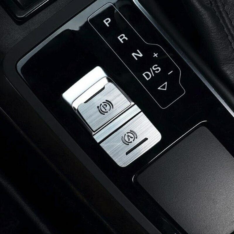 Passend für Audi A6 C7 2012-2018 Handbremse Edelstahl Blende Zierblende Silber