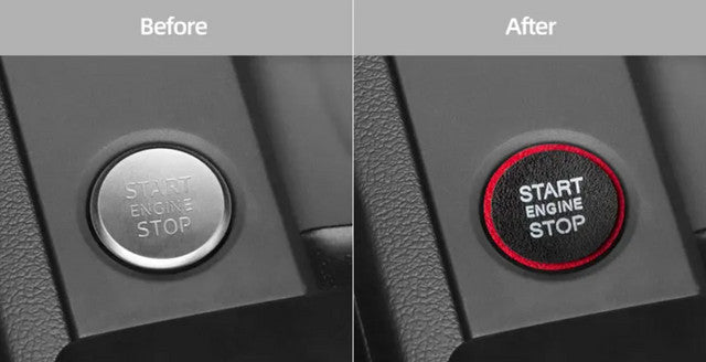 Passend für Audi A3 A4 A5 A6 A6 A7 Wildleder Start Stop Blende Schwarz-Rot