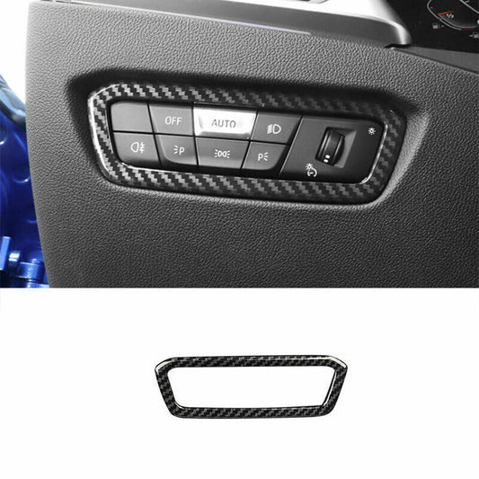 Passend für BMW 3 G20 Lichtschalter Abdeckung Blenden Rahmen Tuning Silber