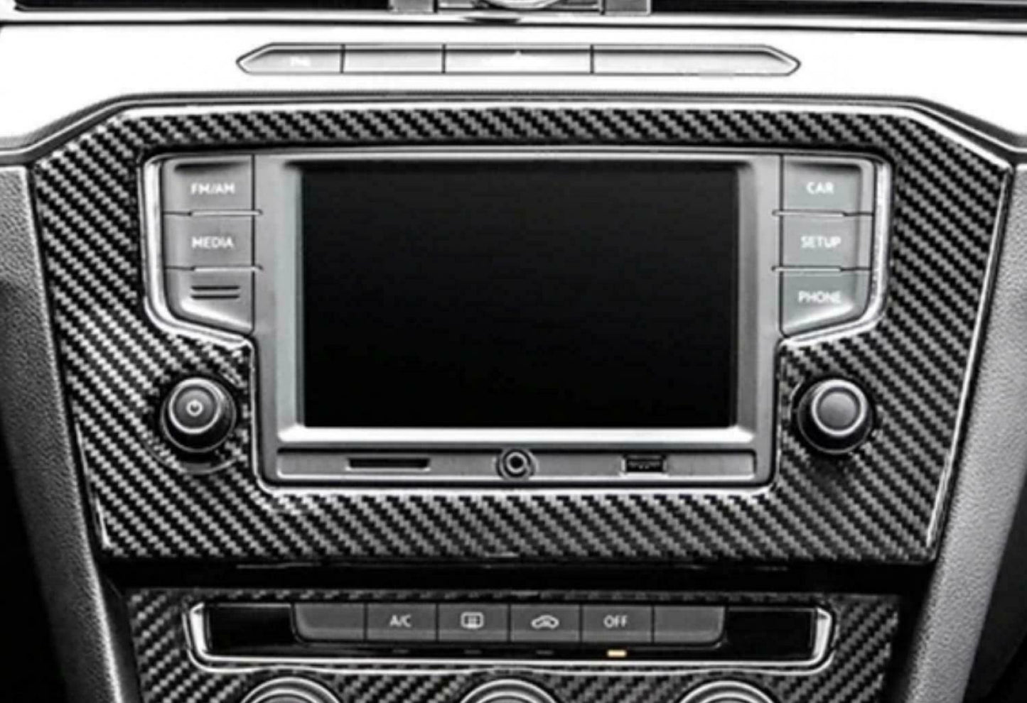 Passend für VW Golf 7 Tiguan 2 Passat B8 Radio Blende Rahmen Zierblende Abdeckun