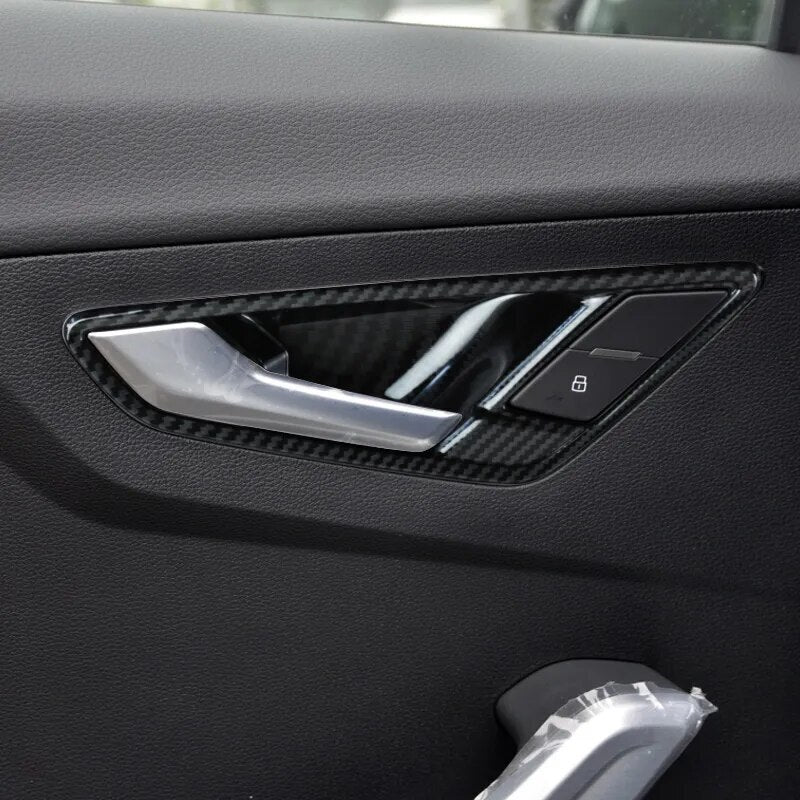 Passend für Audi Q2 2018-21 Türgriff Blende Abdeckung Rahmen Carbon