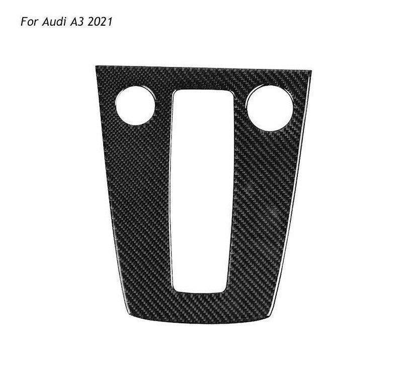 Passend für Audi A3 2021 Mittelkonsole Abdeckung Schaltung Rahmen Blende Carbon