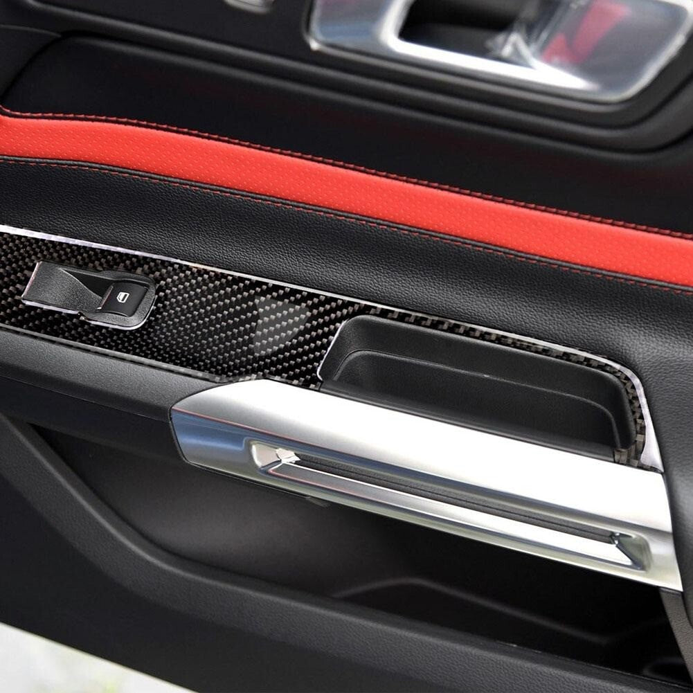 Passend für Ford Mustang ab 2015 Fensterheber Carbon Blende Rahmen