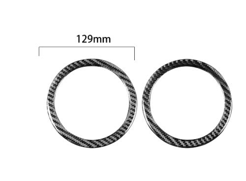 Passend für BMW 6erE63 E64 M6 2004-10 Lautsprecher Ringe Blenden Abdeckung Carbo