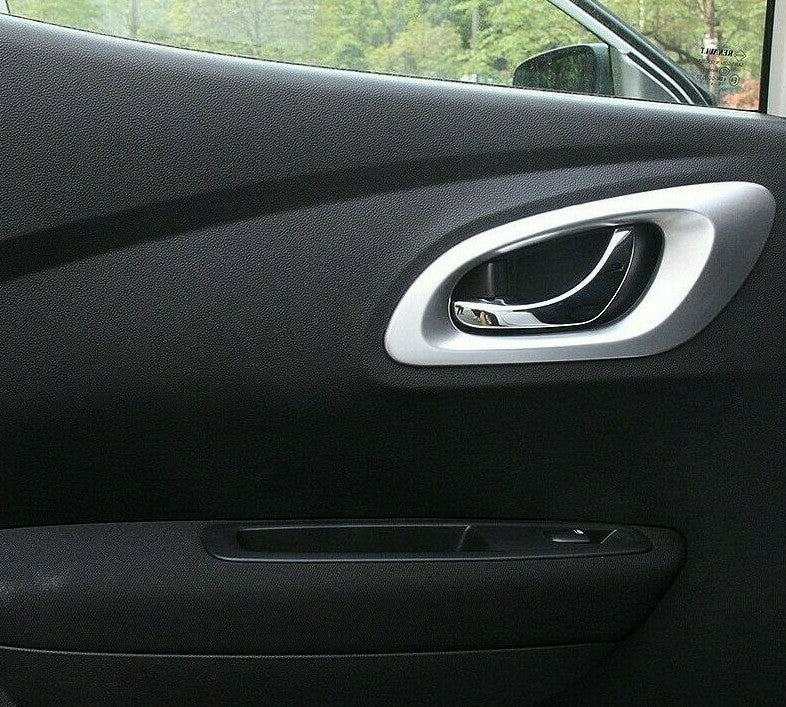 Passend für Renault Kadjar Türgriff Blende Schutz Tür Rahmen Cover Chrom Silber