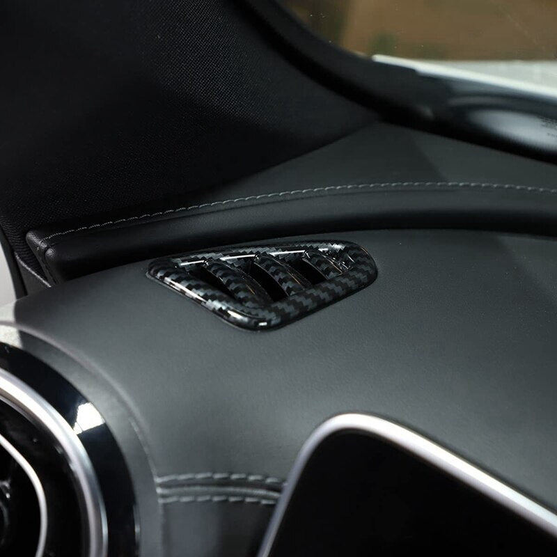 Passend für Mercedes C Class W206 Lüftung Blenden Abdeckungen Rahmen Carbon