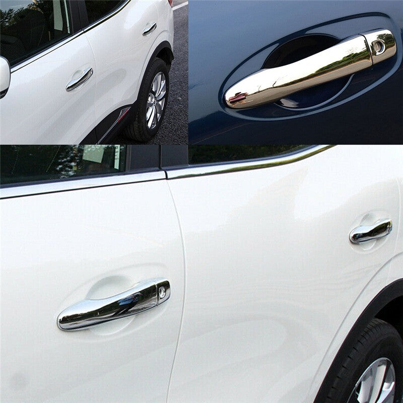 Passend für Renault Kadjar Türgriffe Abdeckung Blende Schutz Rahmen Cover Chrom