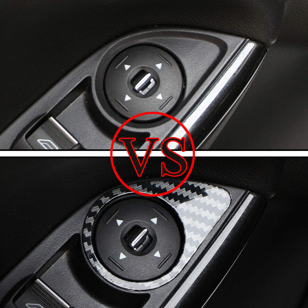 Passend für Ford Focus 3 MK3 Spiegelschalter Blenden Abdeckung Rahmen Carbon