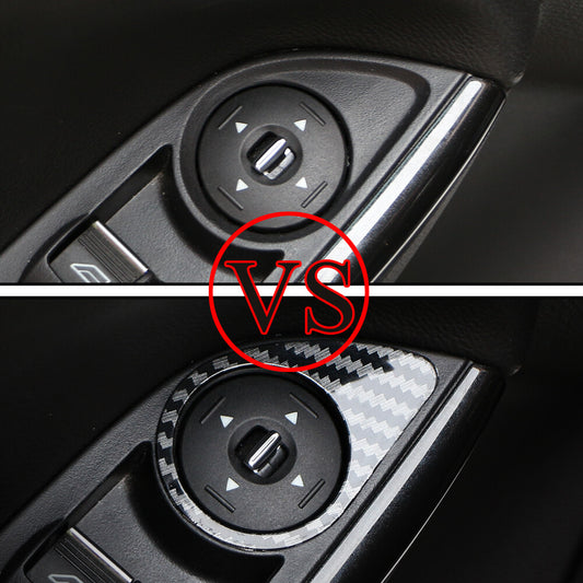 Passend für Ford Focus 3 MK3 Spiegelschalter Blenden Abdeckung Rahmen Carbon