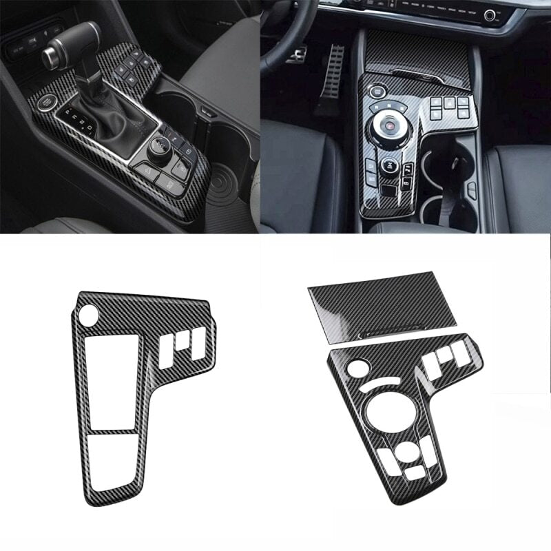 Passend für Kia Sportage NQ5 2022-23 Mittelkonsole Blenden Abdeckungen Carbon