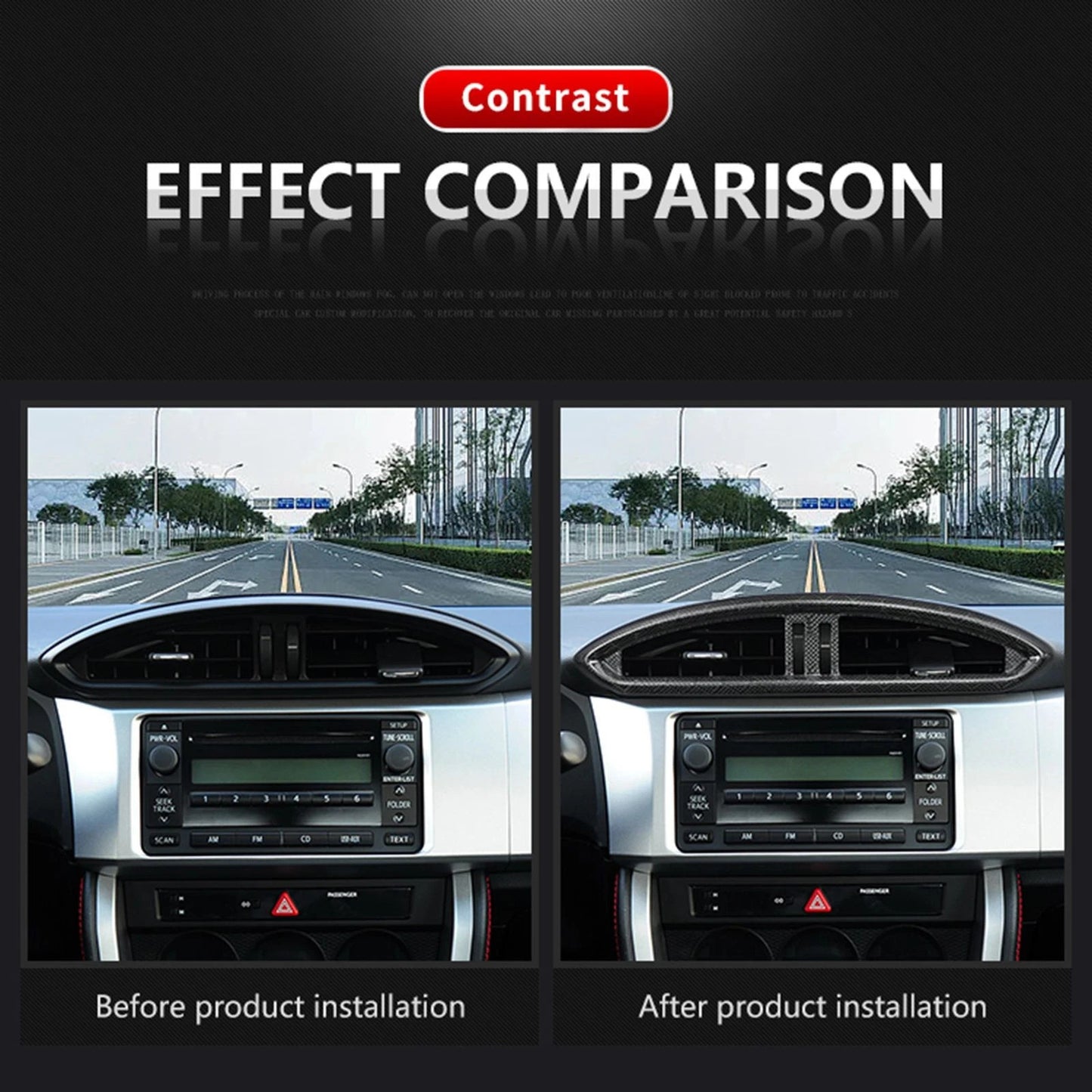 Passend für Subaru Brz Gt 86 2012-2020 Mittelkonsole Blende