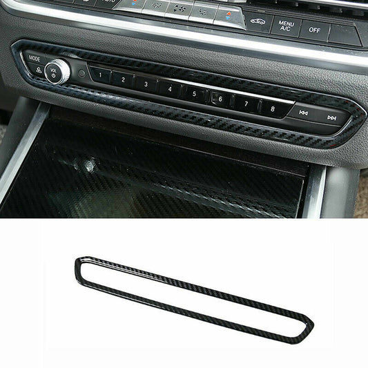 Passend für BMW 3 G20 Radio Abdeckung Blenden Rahmen Tuning Carbon
