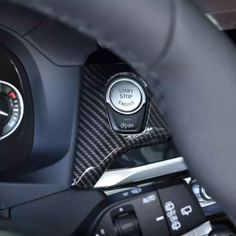 Passend für BMW X3 X4 Start Stop Blende Rahmen Zierblende Carbon