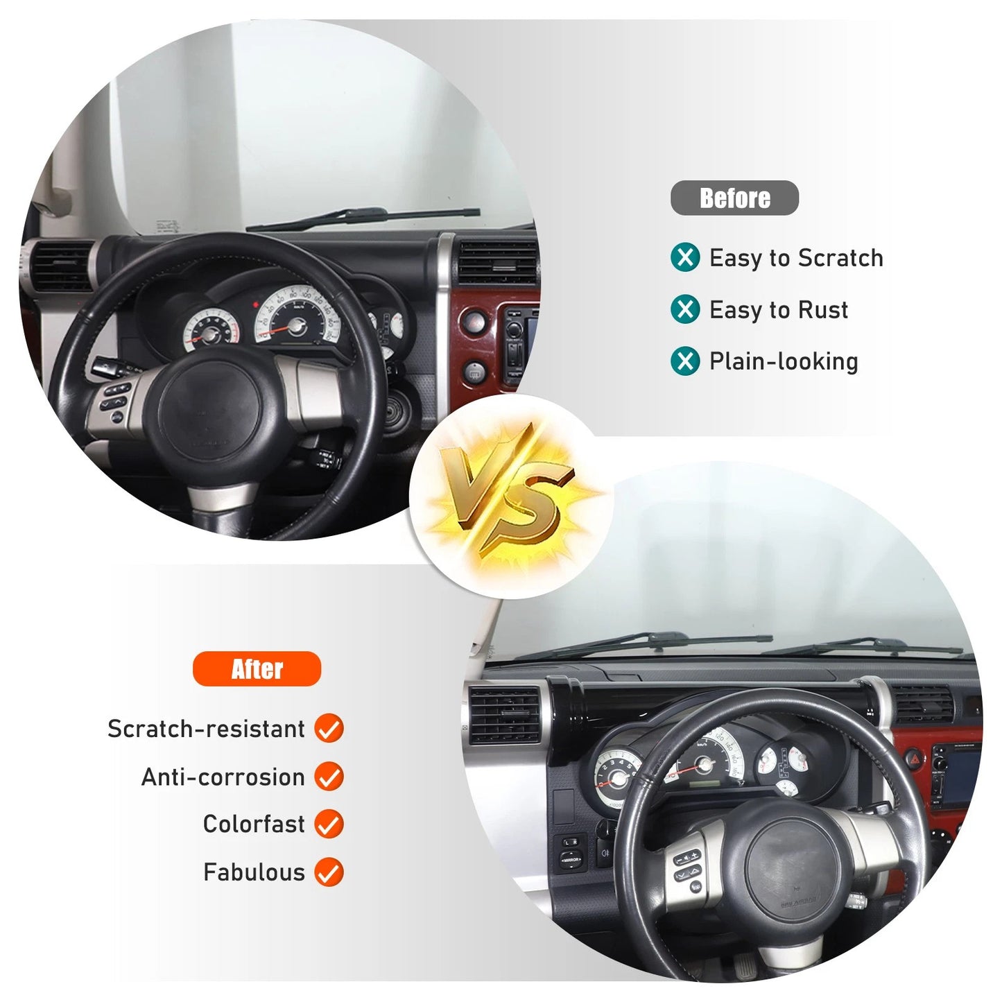 Passend für Toyota Fj Cruiser 2007-2021 Armaturenbrett Blende