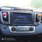 Passend für Toyota RAV4 2016-17 Display Blende Zierblende Abdeckung Silber