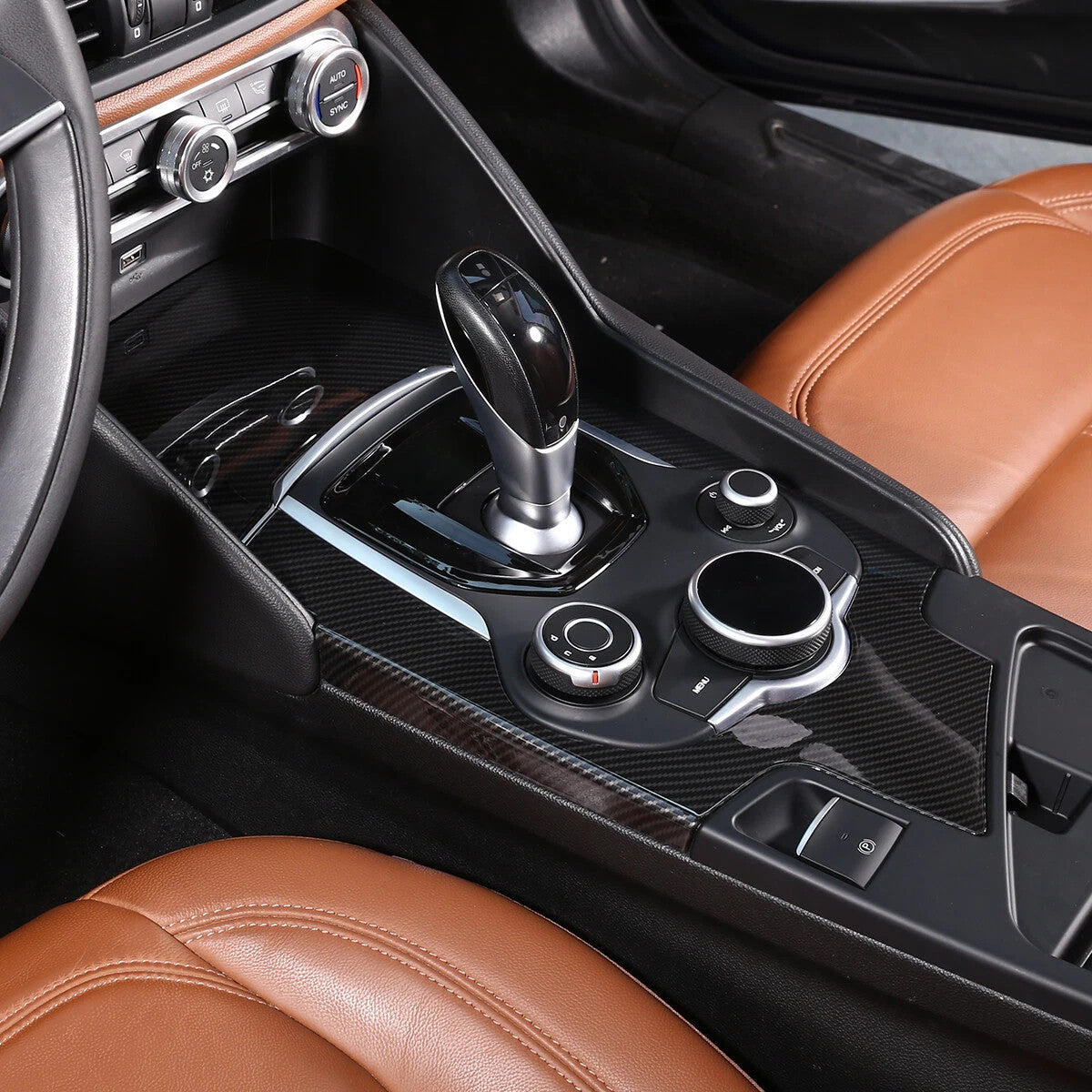 Passend für Alfa Romeo Giulia 17-19 Mittelkonsole Blende