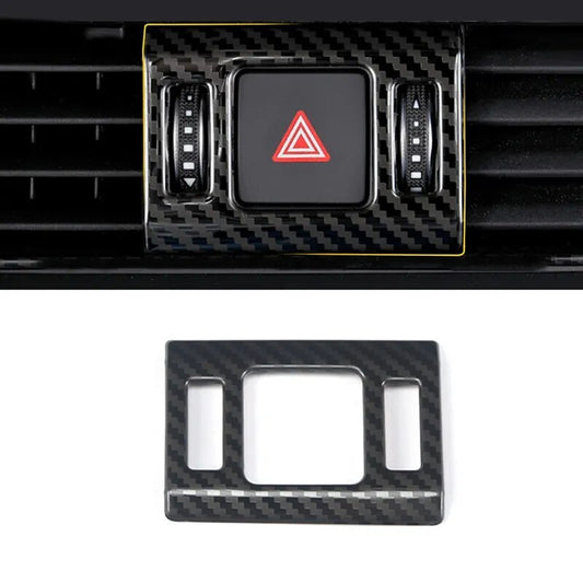 Passend für Audi Q5 2018-20 Warnblinker Blende Abdeckung Rahmen Carbon