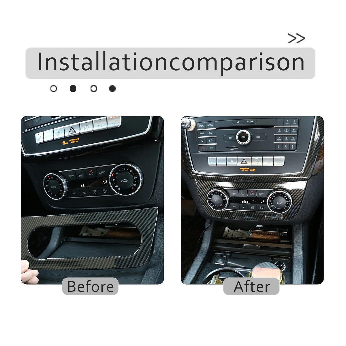 Passend für Mercedes Gls Gle Gl Ml W166 Mittelkonsole Blende