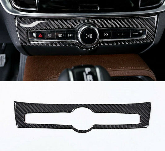 Passend für Volvo S90 Blende Radio Klima Mittelkonsole Zierblende Rahmen Carbon