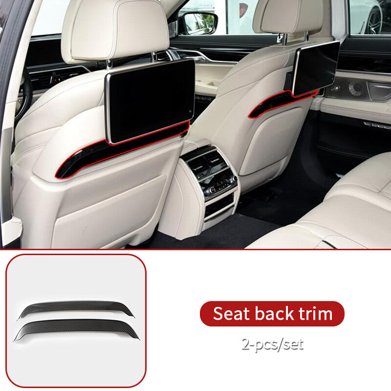 Passend für BMW G11 G12 7 Series 2017-21 Rücksitz Blenden Abdeckung Rahmen