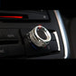 Passend für 3x BMW F20 F21 F30 F31 F80 F32 F82 F36 Silber Alu Radio Regler Knopf