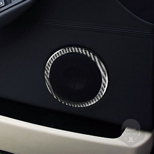 Passend für BMW 6erE63 E64 M6 2004-10 Lautsprecher Ringe Blenden Abdeckung Carbo