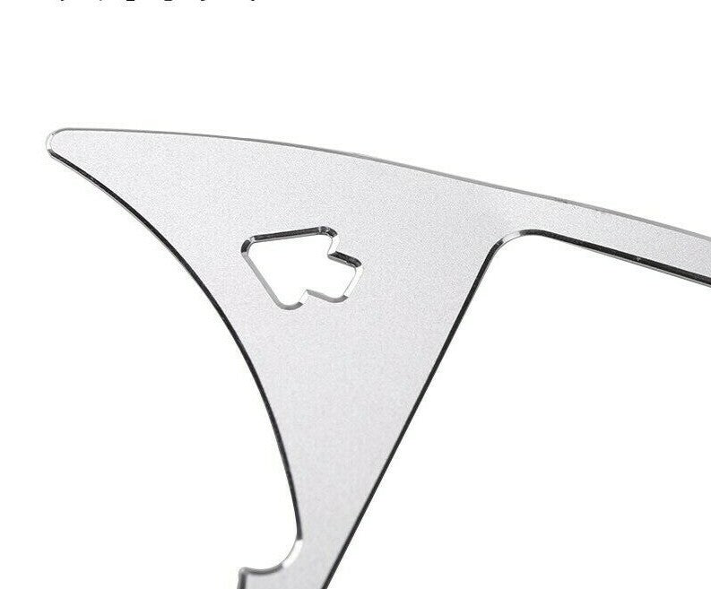 Passend für Passt für Mercedes Benz C Klasse W205 GLC Tacho Blende Edelstahl Cockpit Rahmen