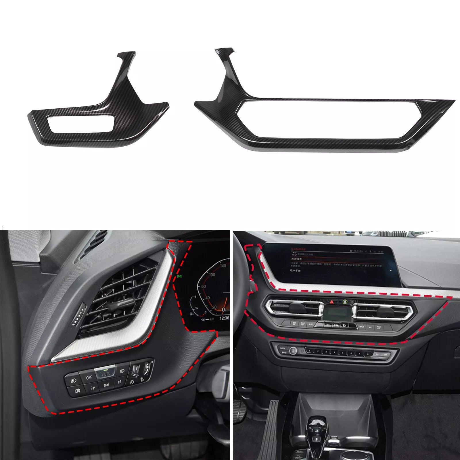 Passend für BMW F40/F44 Armaturenbrett Blende