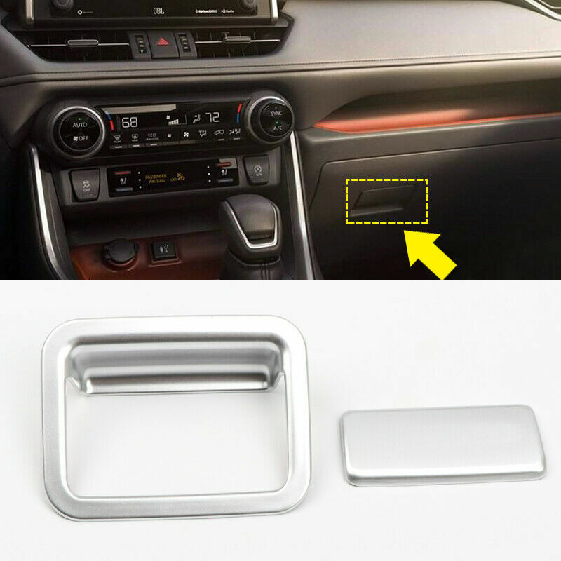 Passend für Toyota Rav4 Handschuhfach Blenden Abdeckung Zierrahmen Silber