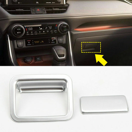 Passend für Toyota Rav4 Handschuhfach Blenden Abdeckung Zierrahmen Silber