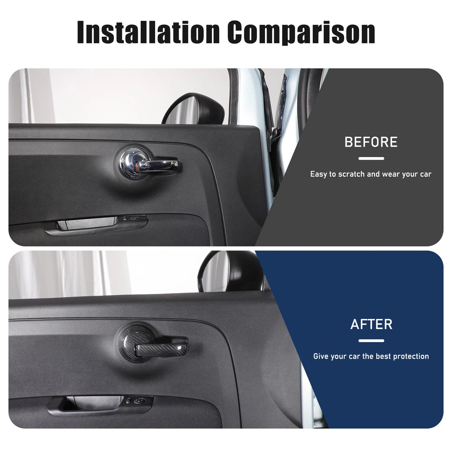 Passend für Fiat 500 Abarth 595 2010 Türgriff Blenden