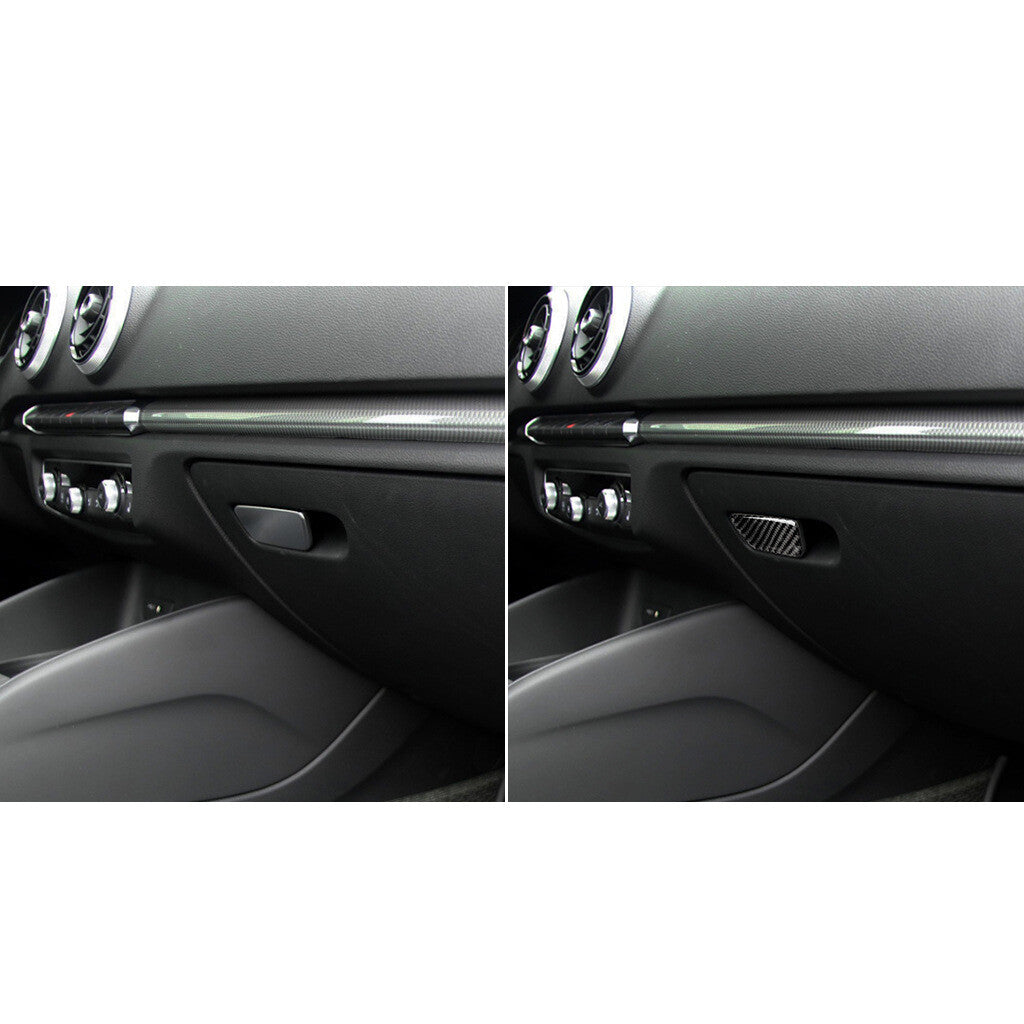 Passend für Audi A3 8V Handschuhfach Cockpit Blende Dekor Rahmen Carbon