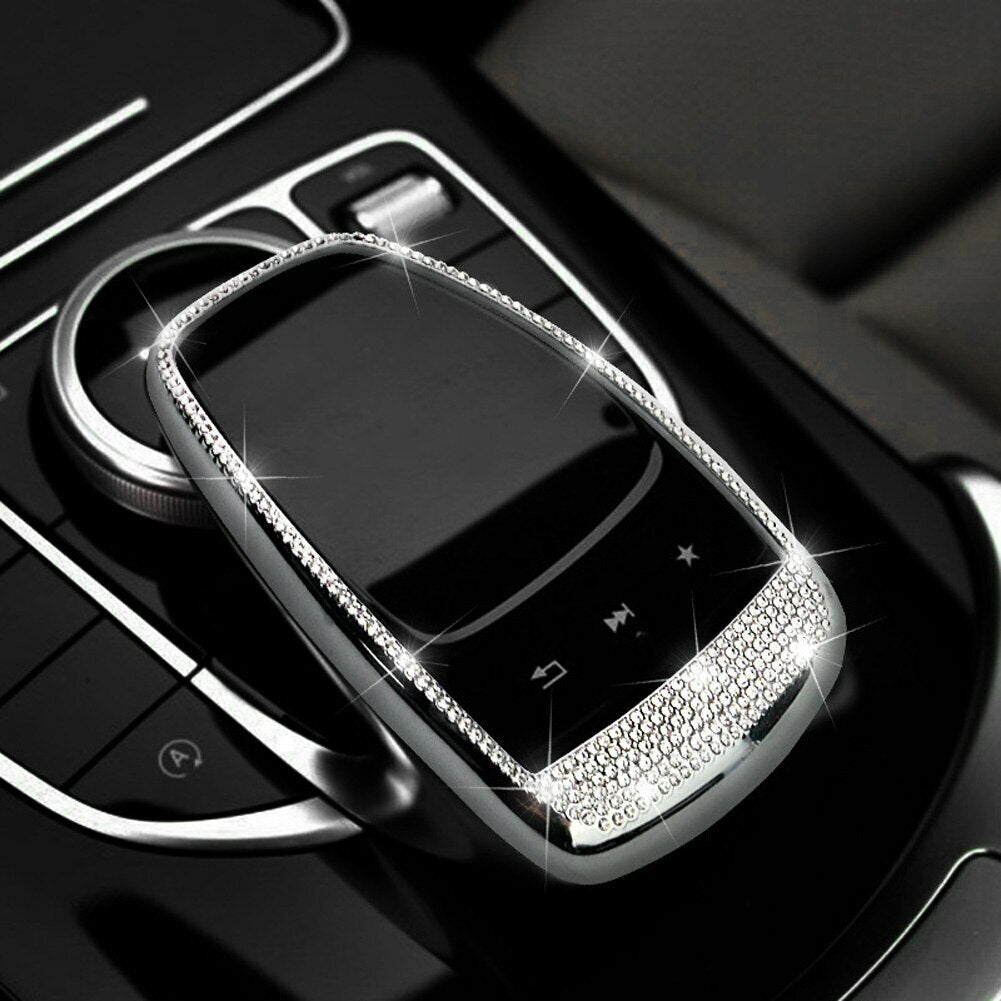 Passend für Mercedes C E GLE Strass Glitzer Command Multimedia Griff Blende