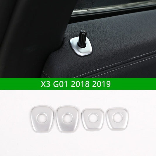 Passend für BMW X3 G01 2018-19 Türpin Blenden Abdeckungen Rahmen Silber