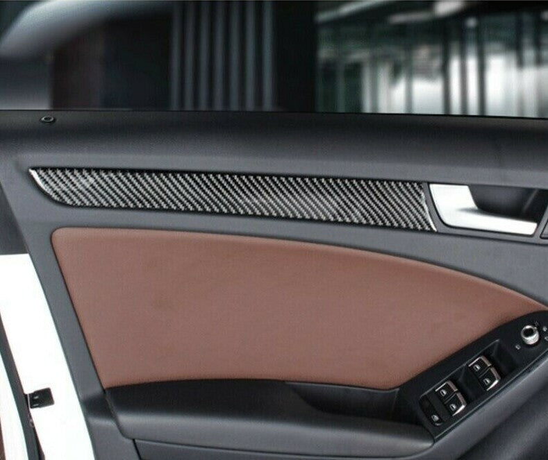 Passend für Audi A4 B8 Türblenden Leisten in Carbon Zierleisten Tuning