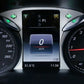Passend für Passt für Mercedes Benz C Klasse W205 GLC Tacho Blende Edelstahl Cockpit Rahmen