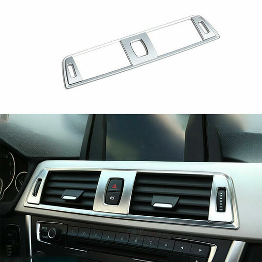 Passend für BMW 3 2013-2019 Lüfungsdüsen Abdeckung Blenden Rahmen Tuning Silber