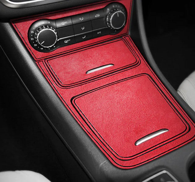 Passend für Mercedes W177 CLA GLA Wildleder Mittelkonsole Blenden Rot