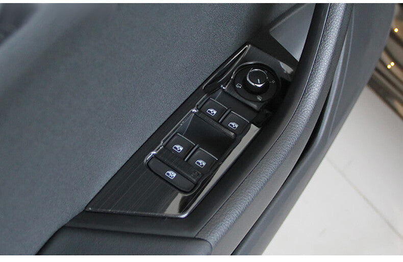 Passend für VW Tiguan MK2 Fensterheber Blenden Abdeckung Rahmen Schwarz