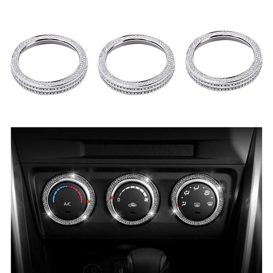 Passend für Mazda CX 3 CX 5 Strass Glitzer Blende Ringe Lüftung Klima Edel