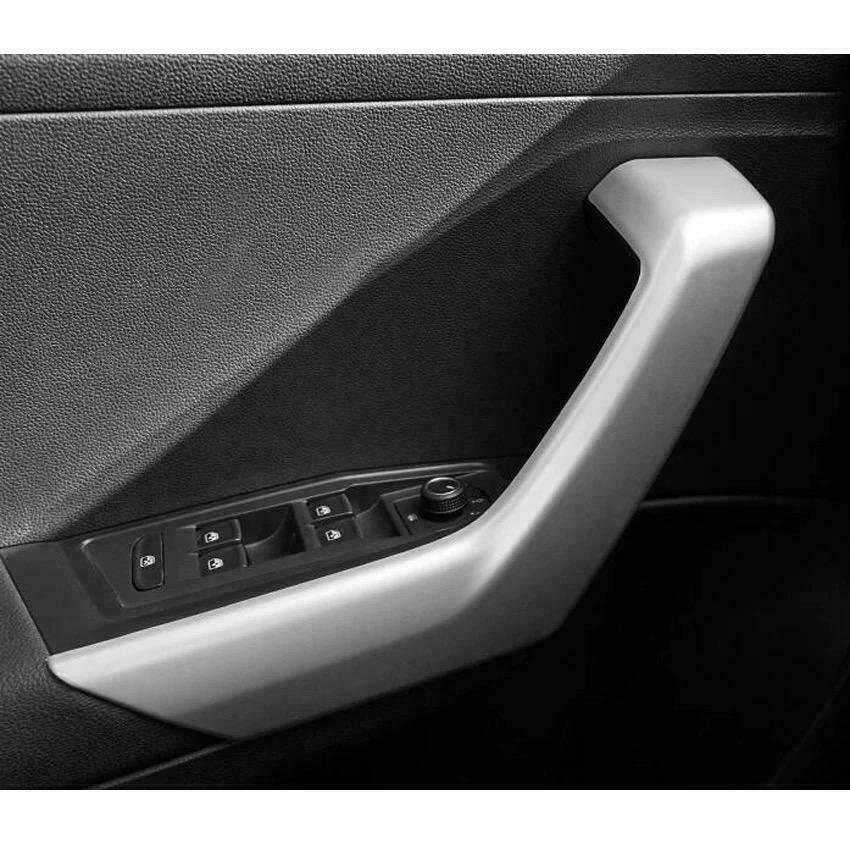 Passend für Handgriffe Blende Abdeckung Rahmen Silber Passend Für VW T-Roc TDI TSI Rline