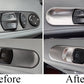 Passend für Mercedes Viano Vito V Fensterheber Blenden Abdeckung Rahmen Silber