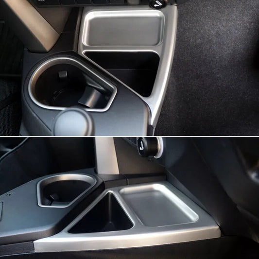 Passend für Toyota RAV4 2016-18 Mittelkonsole Blende Zierblende Abdeckung Silber