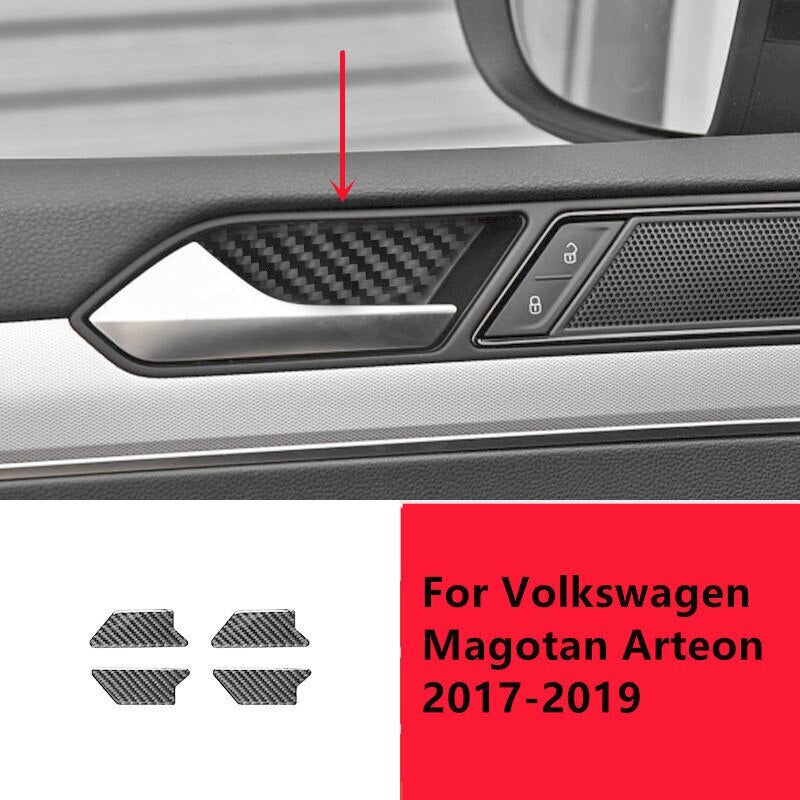 Passend für VW Magotan Arteon 2017-19 Türgriff Blenden Abdeckungen Rahmen Carbon