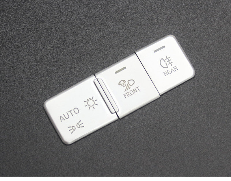 Passend für Audi A6 A7 Q3 Lichtschalter Blenden Abdeckung Rahmen Silber