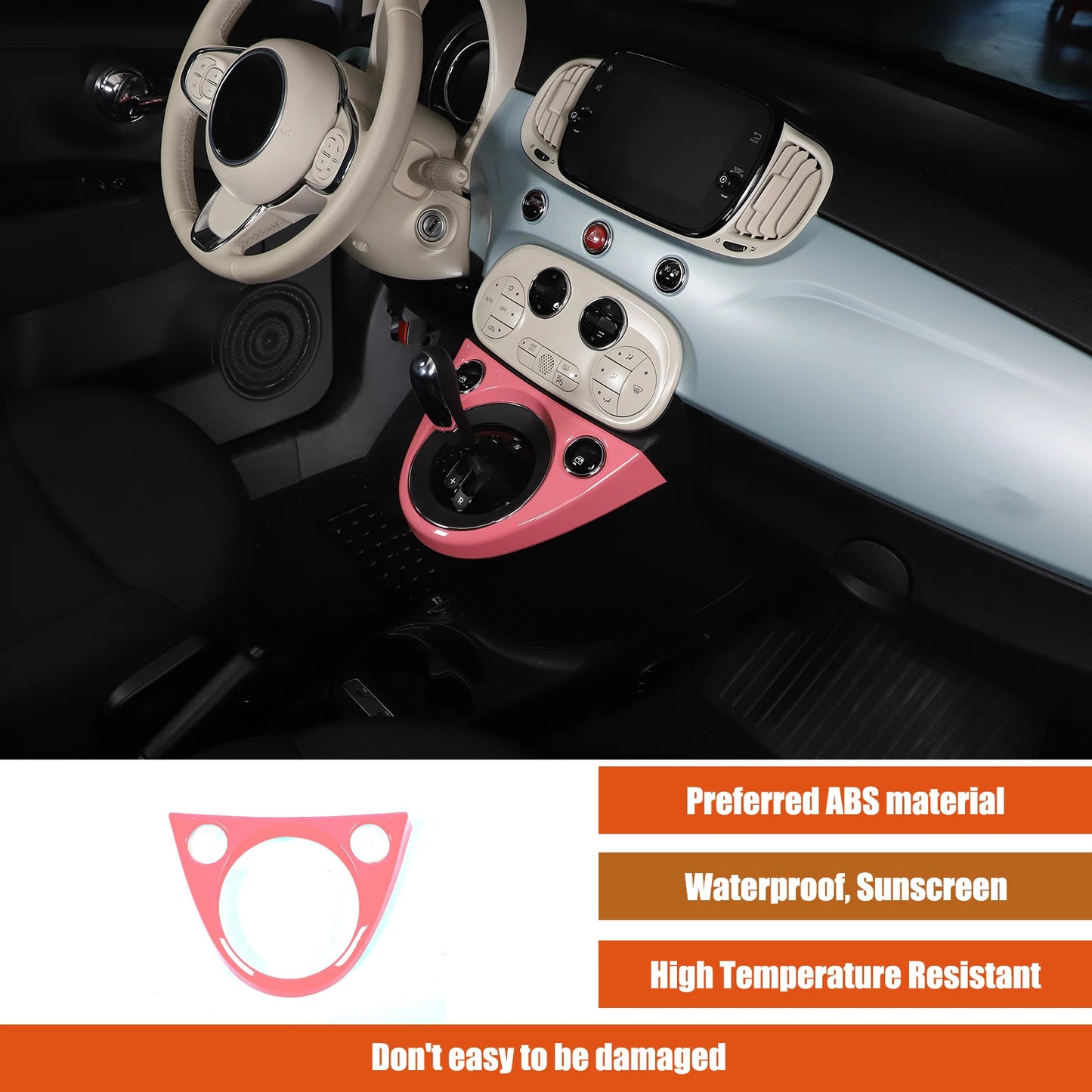 Passend für Fiat 500 2011-2025 Gangschaltung Blende