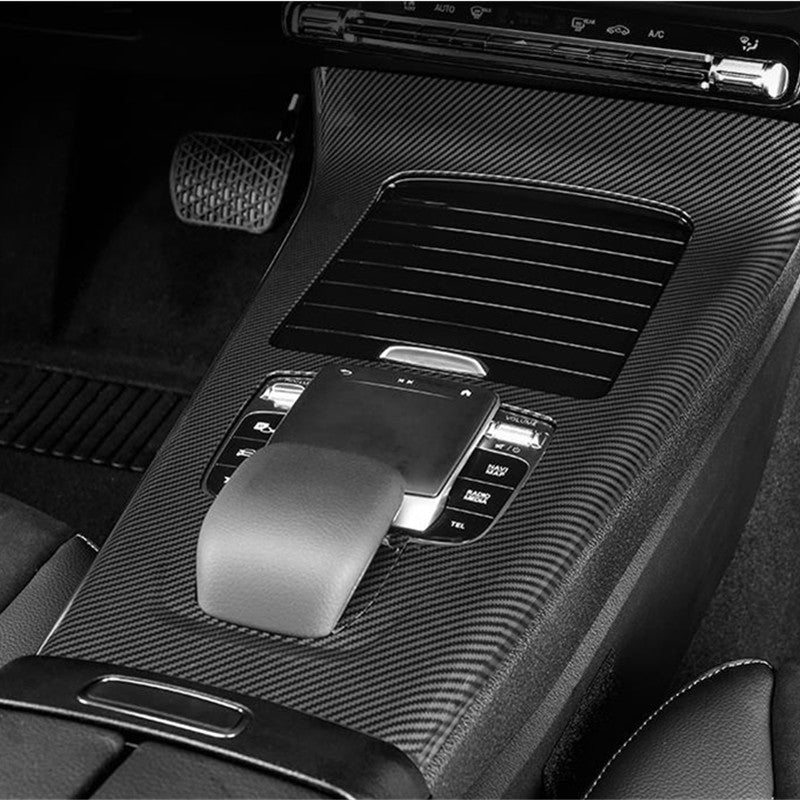 Passend für Mercedes A W177 2019 Mittelkonsole Blende Carbon Abdeckung Rahmen